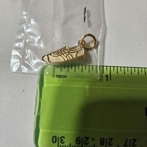 Gold Sneaker Charm Pendant